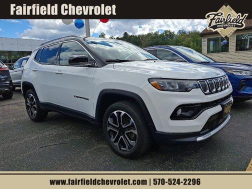 White 2022 Jeep Compass Limited
