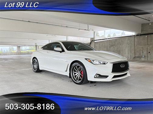 White 2017 INFINITI Q60 3.0T Red Sport 400