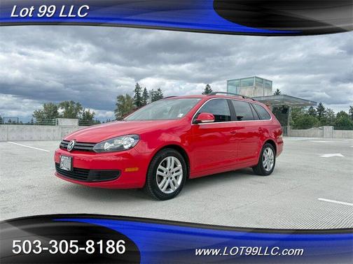 Red 2013 Volkswagen Jetta SportWagen TDI