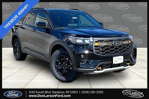 Agate Black Metallic 2026 Ford Explorer Tremor