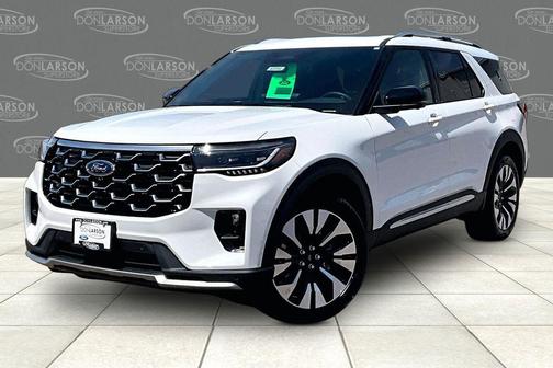 Star White Metallic Tri-Coat 2026 Ford Explorer Platinum
