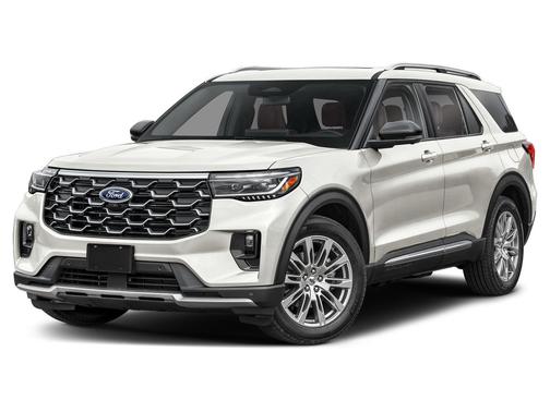 Star White Metallic Tri-Coat 2026 Ford Explorer Platinum