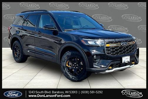 Agate Black Metallic 2026 Ford Explorer Tremor