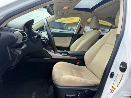 White 2015 Lexus IS 250 Base