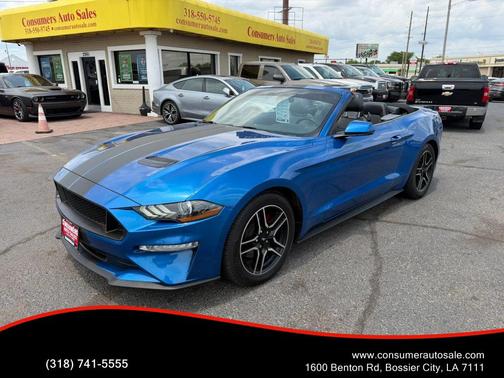Blue 2020 Ford Mustang EcoBoost Premium