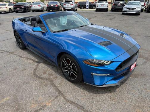 Blue 2020 Ford Mustang EcoBoost Premium