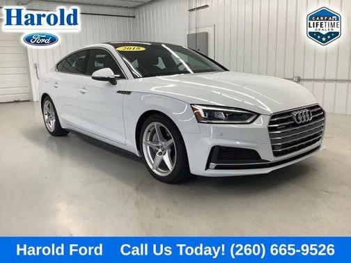 Glacier White 2018 Audi A5 2.0T Premium Plus