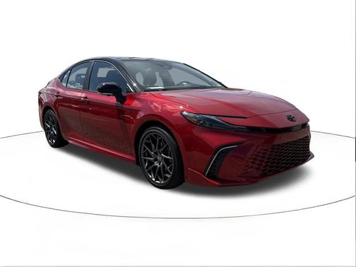 Midnight Black Metallic 2025 Toyota Camry XSE