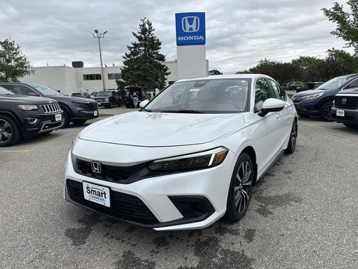 Platinum White Pearl 2023 Honda Civic EX-L
