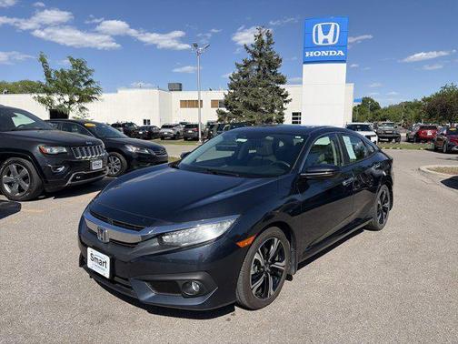 Cosmic Blue Metallic 2017 Honda Civic Touring