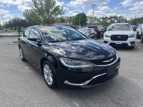 Black Clearcoat 2015 Chrysler 200 Limited