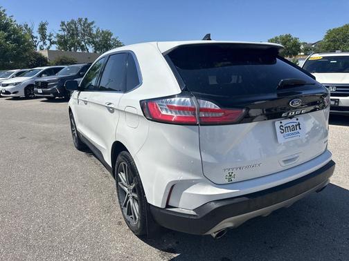 Star White Metallic Tri-Coat 2021 Ford Edge Titanium