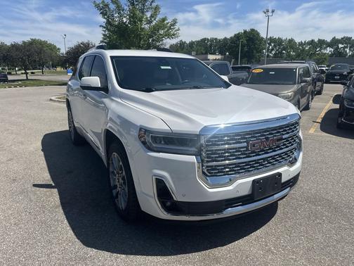 White Frost Tricoat 2020 GMC Acadia Denali