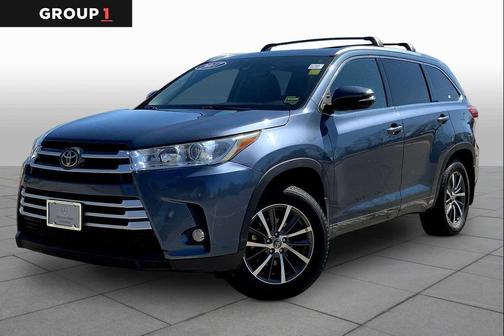 Shoreline Blue Pearl 2017 Toyota Highlander XLE