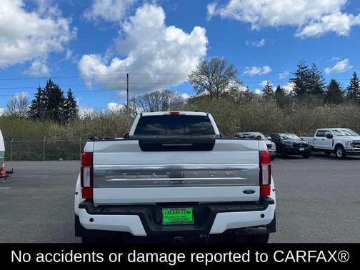 Star White Metallic Tri-Coat 2020 Ford F-450 Platinum