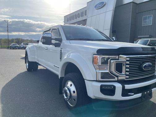 Star White Metallic Tri-Coat 2020 Ford F-450 Platinum