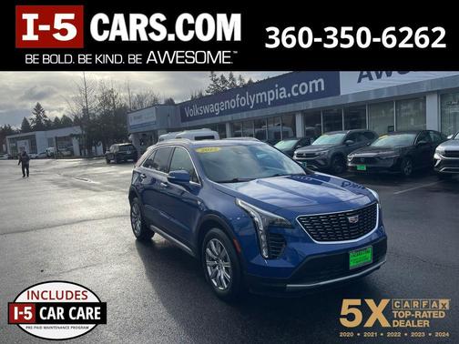 Wave Metallic 2022 Cadillac XT4 Premium Luxury