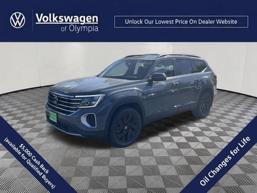 Pure Gray 2026 Volkswagen Atlas 2.0T SE w/Technology 4MOTION