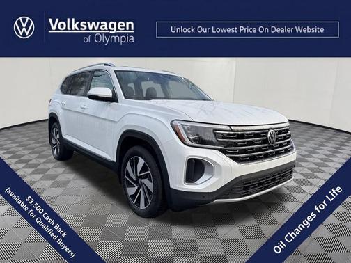 opal white pearl 2026 Volkswagen Atlas 2.0T SEL