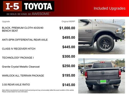 2022 RAM 1500 Classic Warlock Quad Cab 4x4 6'4' Box