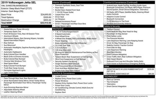 2019 Volkswagen Jetta 1.4T SEL