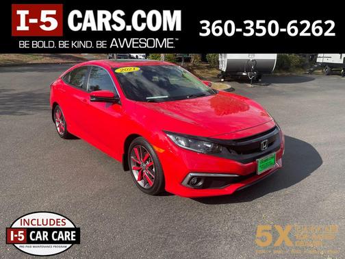 Rallye Red 2021 Honda Civic EX-L