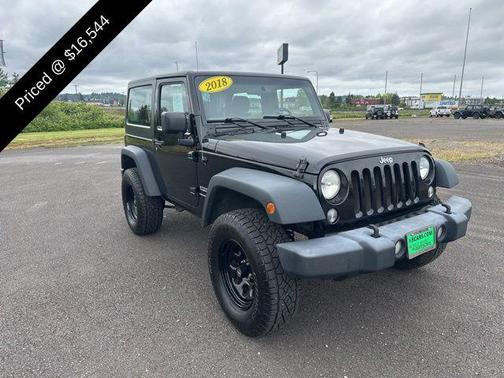 Black Clearcoat 2018 Jeep Wrangler JK Sport