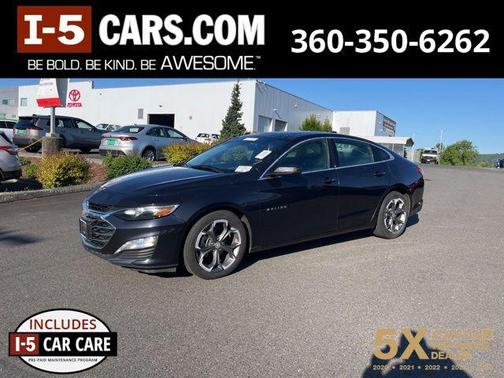 Dark Ash Metallic 2022 Chevrolet Malibu FWD LT