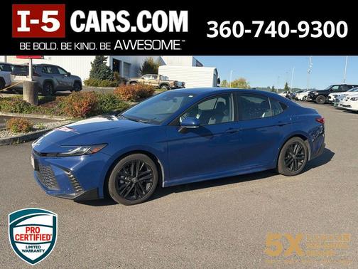 Blue 2025 Toyota Camry SE