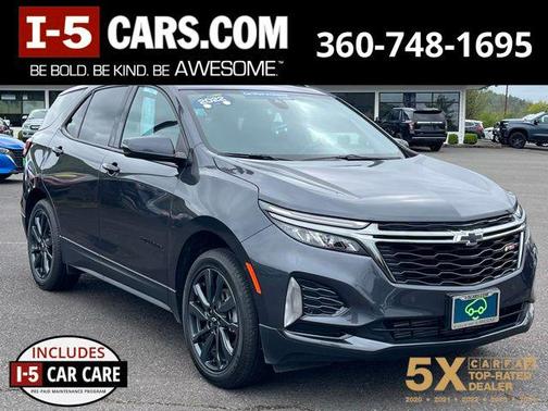 Mosaic Black Metallic 2022 Chevrolet Equinox AWD RS