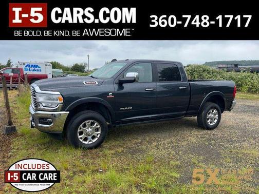 Maximum Steel Metallic Clearcoat 2021 RAM 3500 Laramie Crew Cab 4x4 6'4' Box