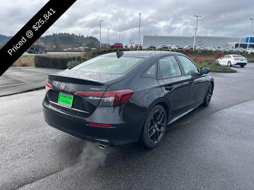 Crystal Black Pearl 2025 Honda Civic Sport