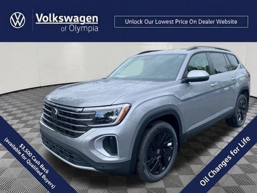 Silver Mist Metallic 2026 Volkswagen Atlas 2.0T SE w/Technology 4MOTION
