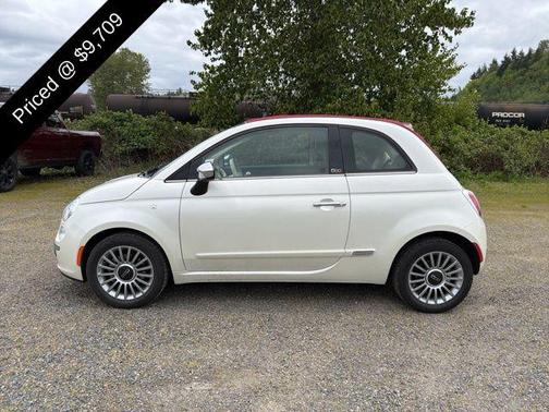 Bianco Perla (Pearl White Tri-Coat) 2014 FIAT 500 Lounge