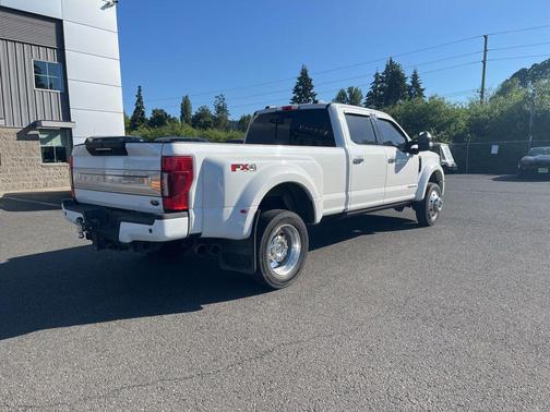 Star White Metallic Tri-Coat 2021 Ford F-450 Platinum