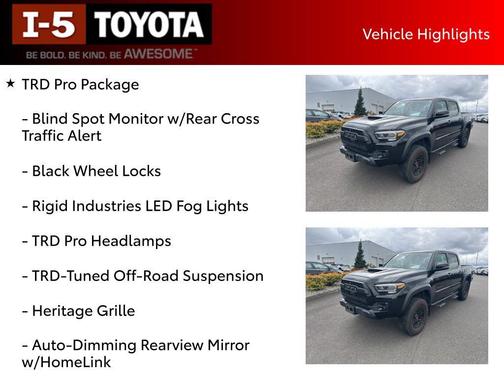 Black 2023 Toyota Tacoma TRD Pro