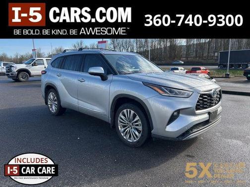 Celestial Silver Metallic 2024 Toyota Highlander Hybrid Platinum