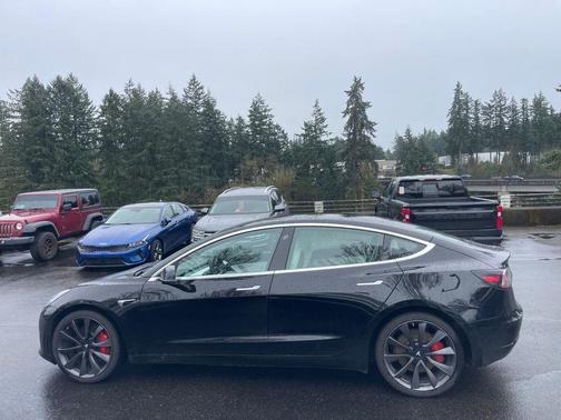Solid Black 2020 Tesla Model 3 Performance