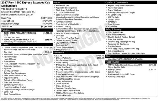 2017 RAM 1500 Express