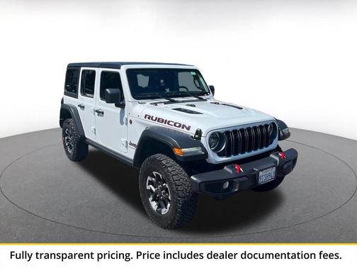 Bright White Clearcoat 2025 Jeep Wrangler Rubicon