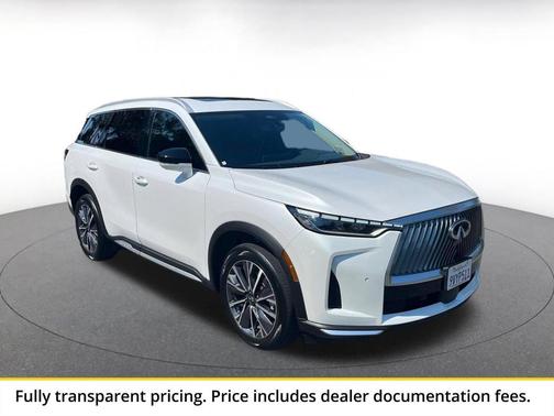 Radiant White 2026 INFINITI QX60 LUXE AWD