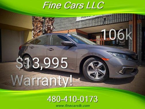 Modern Steel Metallic 2019 Honda Civic LX