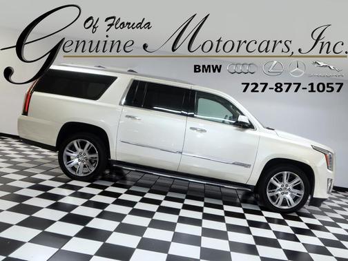 DIAMOND WHITE TRI-COAT 2015 Cadillac Escalade ESV Luxury