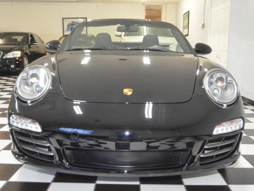 BLACK 2010 Porsche 911 Carrera 4S Cabriolet