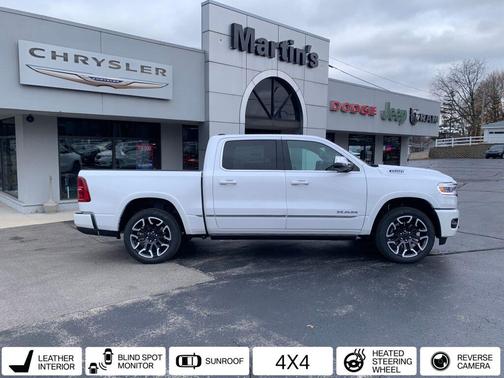 Ivory White Tri-Coat Pearlcoat 2026 RAM 1500 Limited