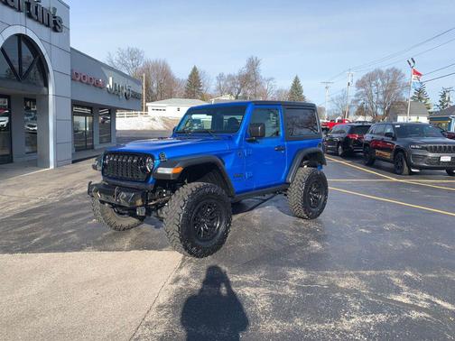 Hydro Blue Pearlcoat 2024 Jeep Wrangler Willys