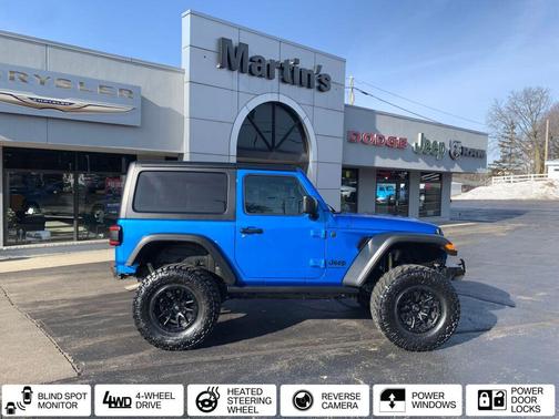 Hydro Blue Pearlcoat 2024 Jeep Wrangler Willys