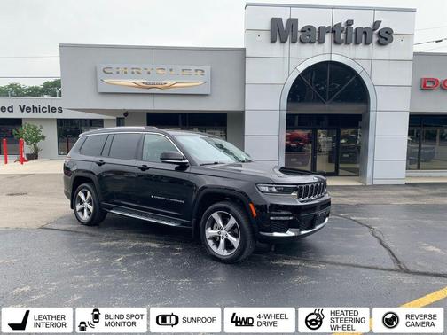 Diamond Black Crystal Pearlcoat 2021 Jeep Grand Cherokee L Limited