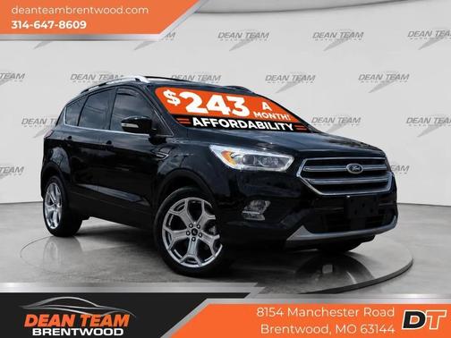 BLACK 2017 Ford Escape Titanium