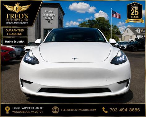 Pearl White Multi-Coat 2022 Tesla Model Y Long Range Dual Motor All-Wheel Drive